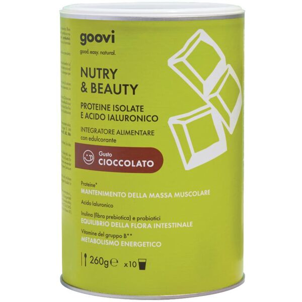 the good vibes company srl goovi nutry&beauty proteine in polvere cioccolato 260g - mantieni il tuo benessere