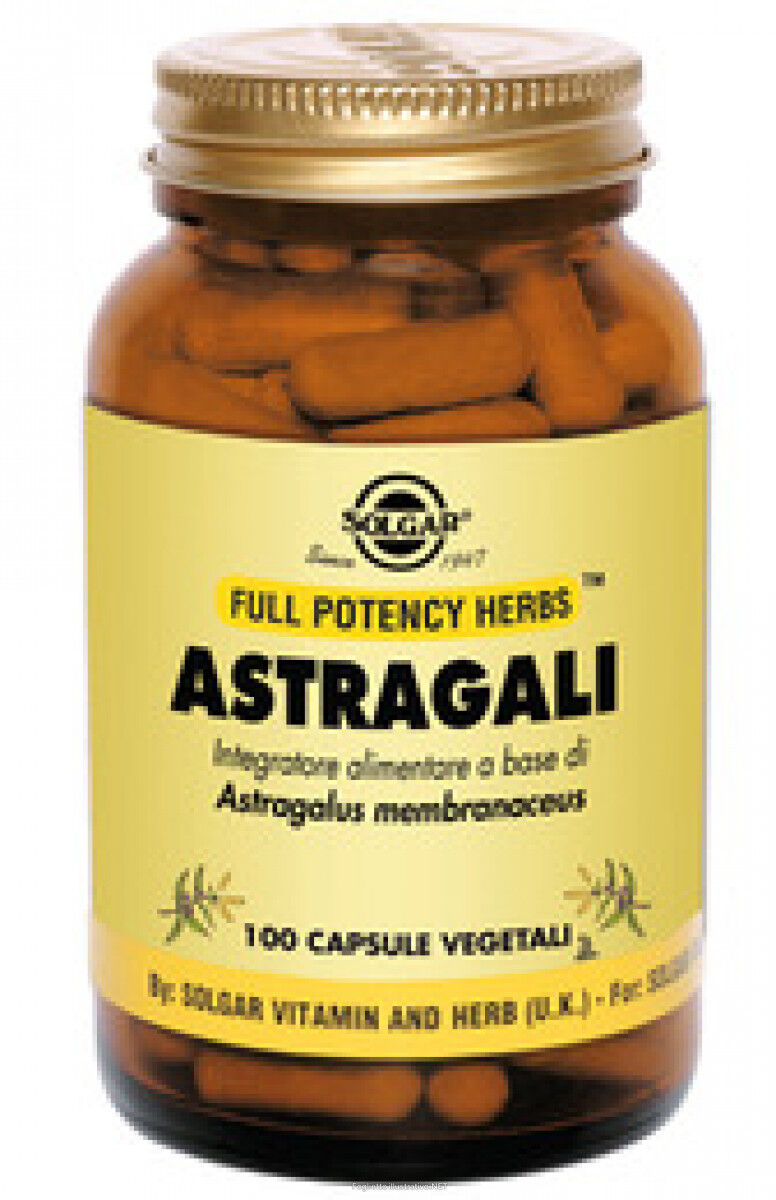 solgar italia solgar - astragali 100 capsule vegetali: integratore di estratto di astragalo per il sistema immunitario