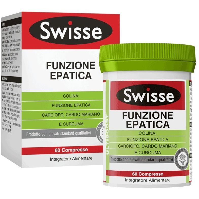 health and happiness swisse - funzione epatica 60 compresse, integratore per il benessere del fegato