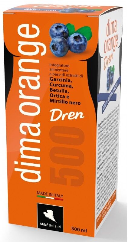 abbe'roland srl abbé roland - dima orange dren integratore alimentare perdita di peso 500 ml