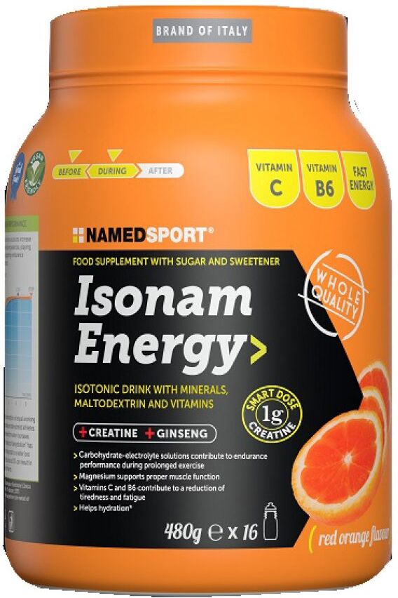 namedsport srl isonam energy orange 1g creat - integratore energetico per migliorare la performance sportiva