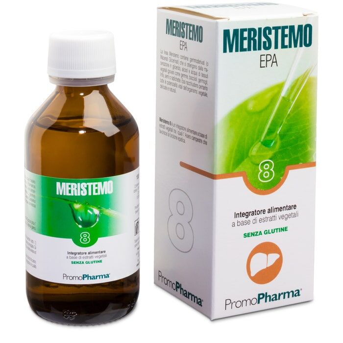 promo pharma meristemo epa 8 gocce 100ml - integratore naturale di acidi grassi omega-3