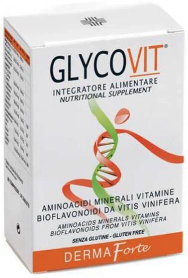 vivipharma glycovit dermaforte 30 compresse - integratore per la salute della pelle e la bellezza dall'interno