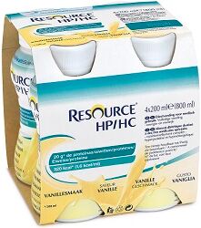 nestle' it.spa(healthcare nu.) nestlé - resource hp/hc gusto vaniglia 4x200ml - bevanda nutrizionale ad alto contenuto proteico e calorico al gusto di vaniglia