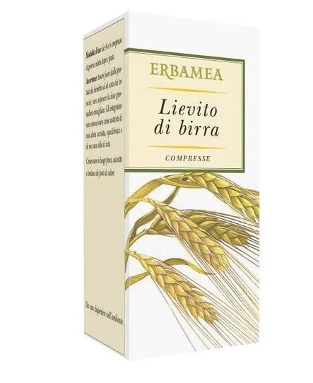 erbamea srl erbamea lievito di birra 250 compresse - integratore per la salute e la bellezza dei capelli, della pelle e delle unghie