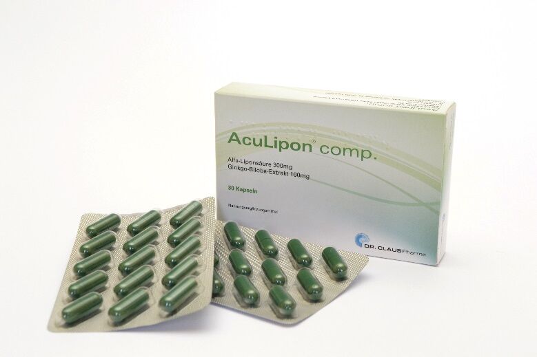 dr.claus pharma gmbh aculipon comp.30 cps - integratore per il benessere cardiovascolare - confezione da 30 capsule