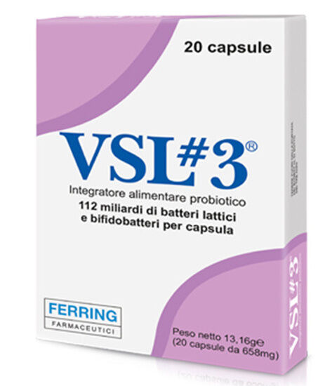 alfasigma paraf vsl3 - integratore alimentare per equilibrio della flora intestinale - 20 capsule