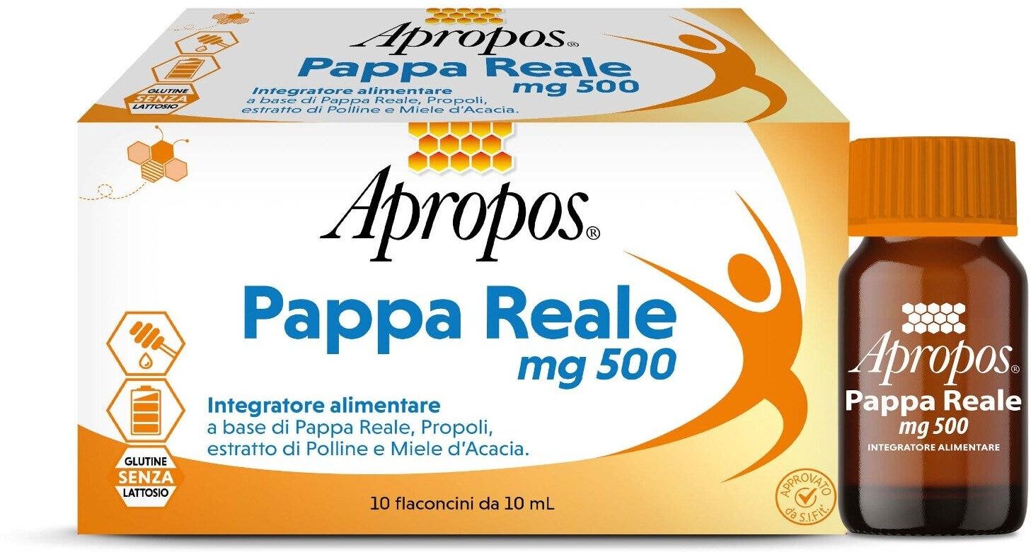 desa pharma apropos pappa reale 500mg 10 flaconcini da 10ml - integratore di pappa reale e miele d'acacia