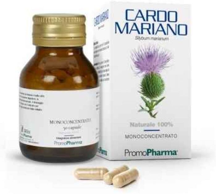 promo pharma cardo mariano - integratore di cardo mariano - 50 capsule