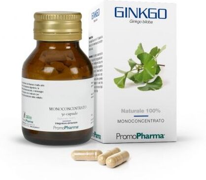 promo pharma ginkgo 50 capsule: integratore di estratto di ginkgo biloba per la salute cerebrale