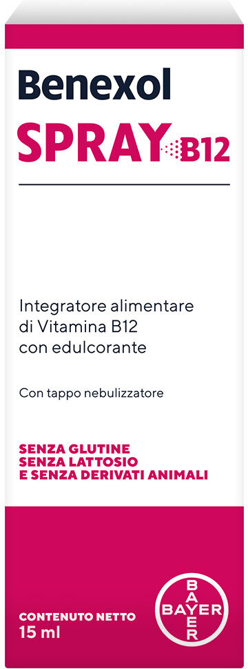 bayer ch supradyn benexol spray integratore alimentare di vitamina b12 ad alto dosaggio - flacone da 15ml