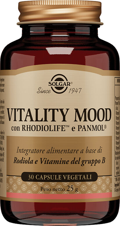 solgar it. multinutrient spa solgar - vitality mood 30 capsule vegetali - integratore per il benessere emotivo - con estratti naturali