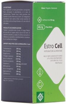 gheos srl estro cell 60 capsule - integratore per il benessere femminile con estratti naturali