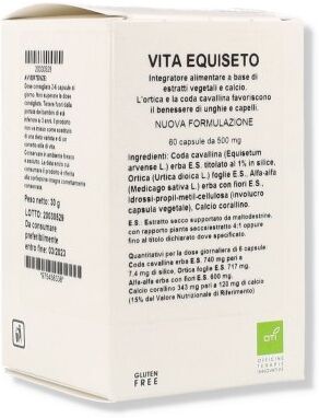 oti srl vita equiseto integratore benessere unghie e capelli 60 capsule - rinforza e nutre - integratore naturale