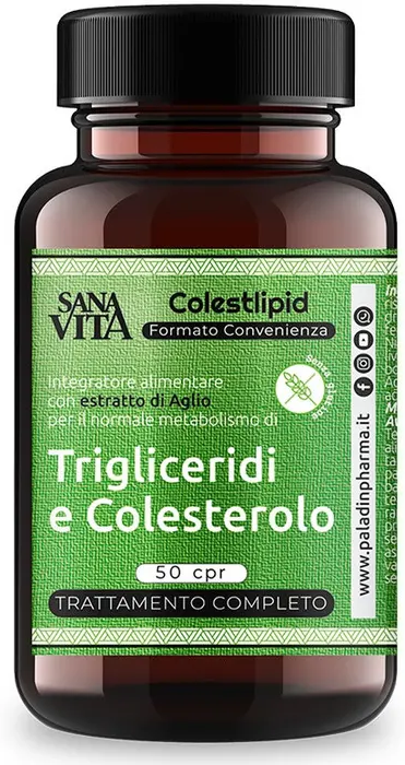 paladin pharma spa sanavita colestlipid plus 50 compresse - integratore per il metabolismo del colesterolo