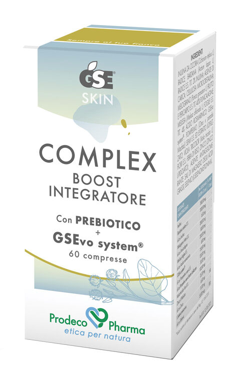 prodeco pharma gse skin complex boost integratore antiossidante 60 compresse - protezione della pelle e benessere globale