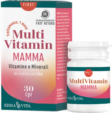 erba vita multivitamin mamma vitamine e minerali 30 compresse