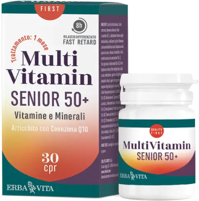 erba vita multivitamin - senior 50+ integratore alimentare 30 compresse