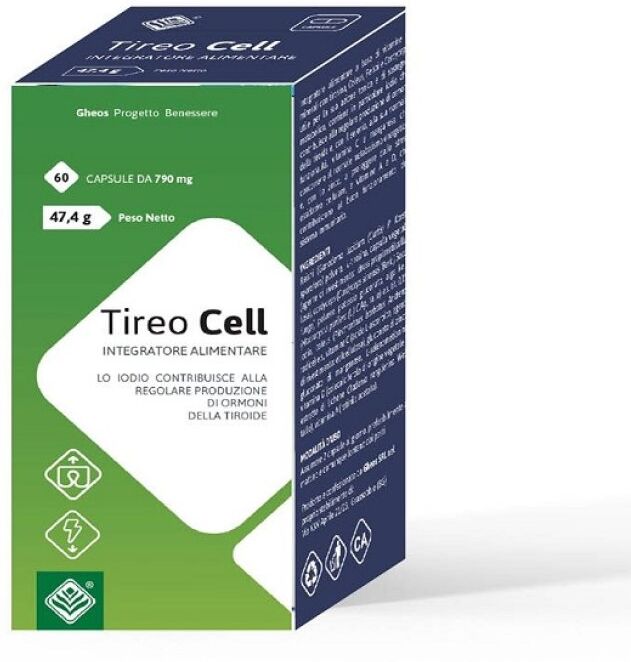 gheos tireo cell 60 capsule - integratore per la salute della tiroide