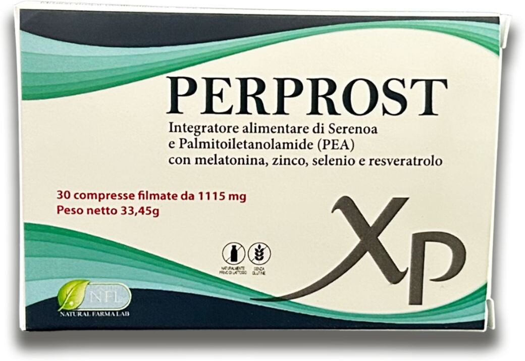 natural farma lab srl perprost - integratore per la prostata, 30 compresse - rimedio naturale per la salute della prostata