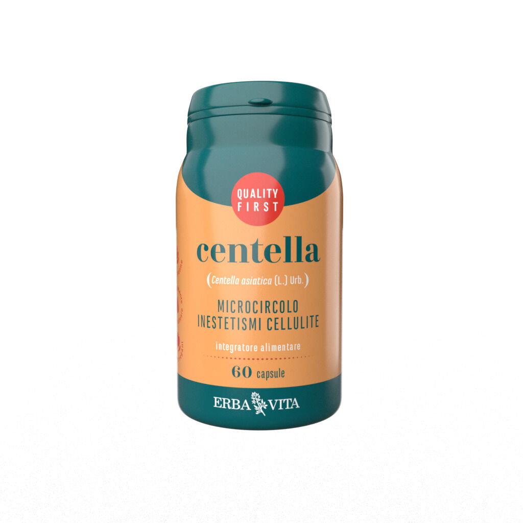 erba vita - centella integratore microcircolo 60 capsule: supporto naturale per la circolazione sanguigna