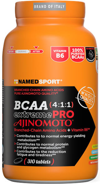 namedsport srl named sport - bcaa 4:1:1 310 compresse - integratore di aminoacidi a catena ramificata per la massima performance sportiva