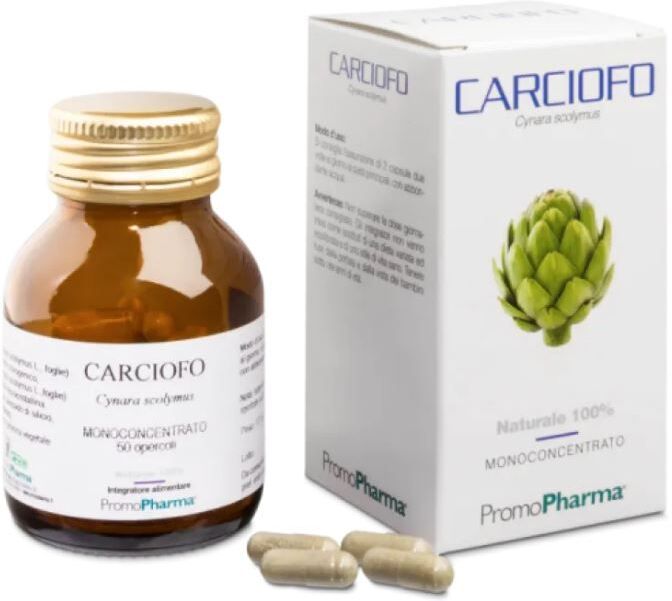 promopharma spa carciofo - integratore di estratto di carciofo - 50 capsule