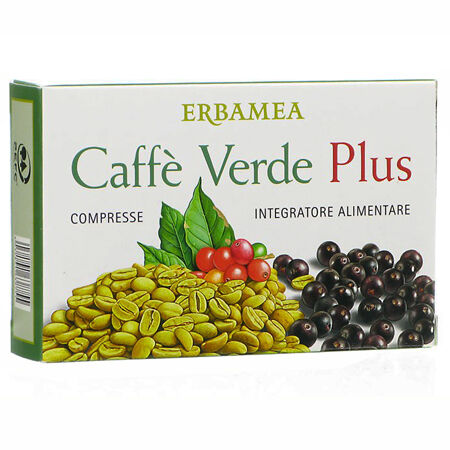 erbamea srl caffè verde plus - integratore alimentare per il sostegno metabolico 24 compresse - brucia grassi e perdita di peso