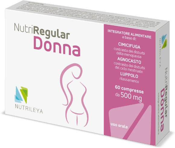 nutrileya srl nutriregular donna 60cpr 500mg