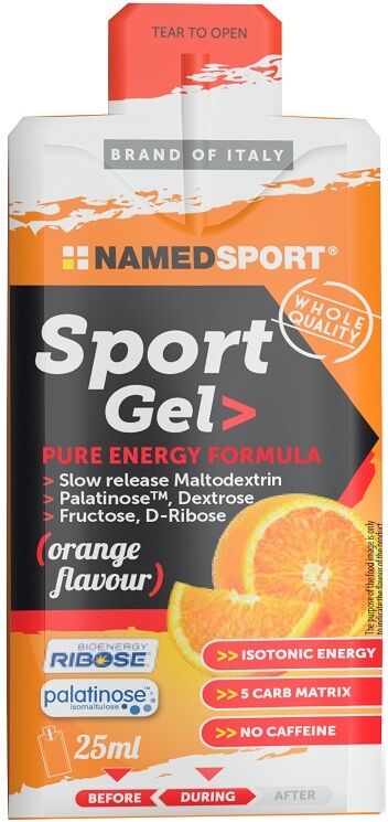 namedsport srl namedsport sport gel orange 25 ml - integratore energetico carboidrati a rilascio differenziato