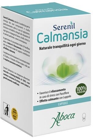 aboca spa societa' agricola aboca - serenil calmansia confezione 50 capsule - integratore naturale per la calma e il benessere mentale