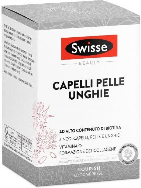 health and happiness swisse capelli pelle unghie 60 compresse - integratore per la bellezza e il benessere