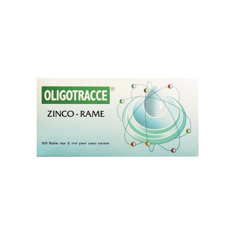 lizofarm srl zinco-rame 20 fiale 2ml - integratore di zinco-rame