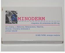 si.me.farm.sas aminoderm 40 compresse - integratore per la salute della pelle e dei capelli