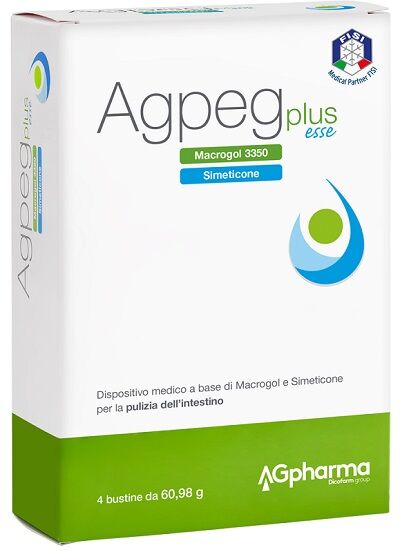 ag pharma srl agpeg plus esse - dispositivo per la pulizia dell’intestino 4 bustine