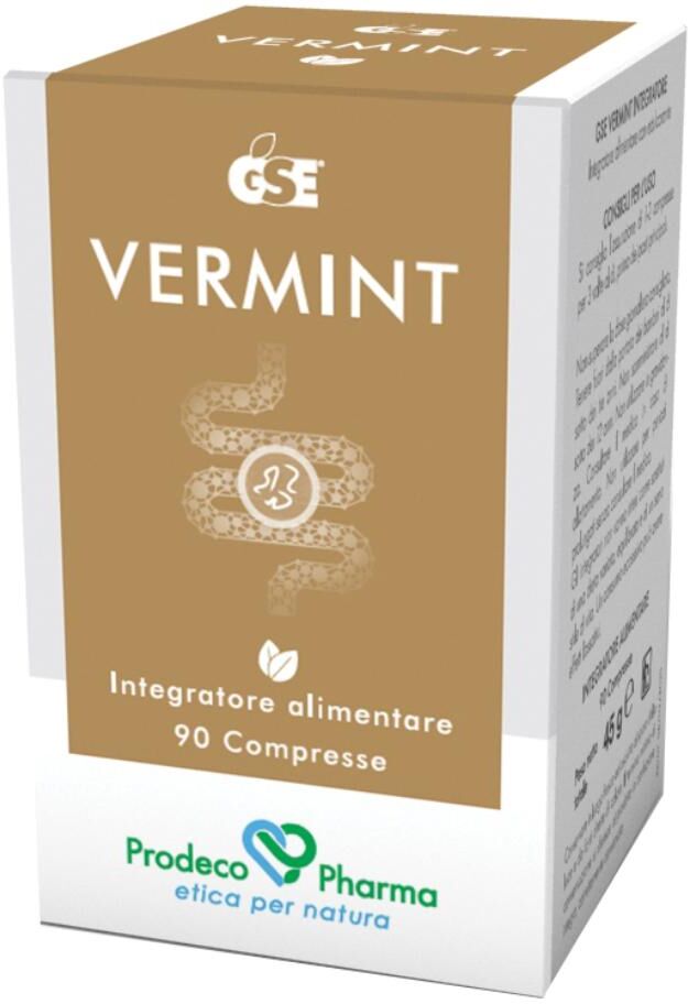 prodeco pharma srl gse vermint 90 compresse - equilibra la tua salute intestinale con l'integratore di estratto di semi di pompelmo