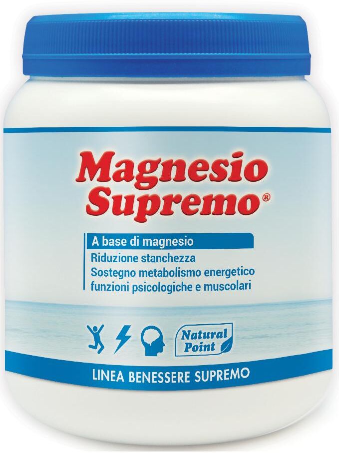 magnesio supremo  300 g - natural point - integratore alimentare - linea vitamine e minerali