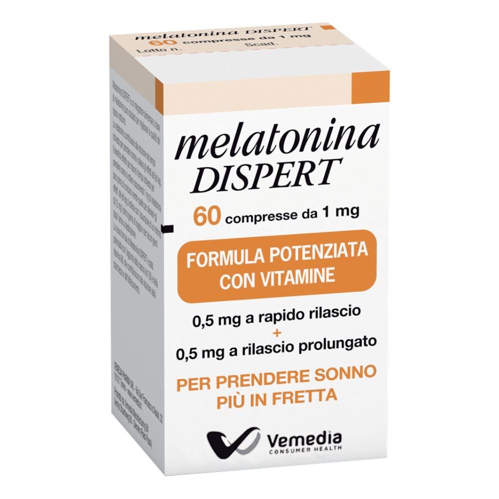 cooper consumer health it srl vemedia melatonina dispert 1mg integratore alimentare 60 compresse