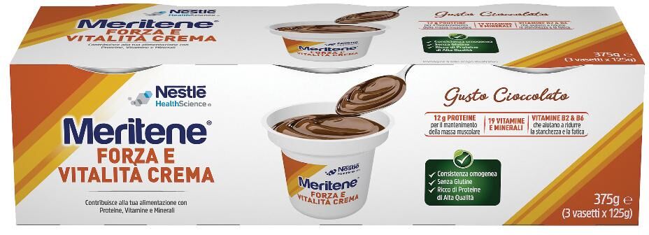 nestle' it.spa(healthcare nu.) nestlé meritene creme cioccolato 3x125g - integratore alimentare nutriente