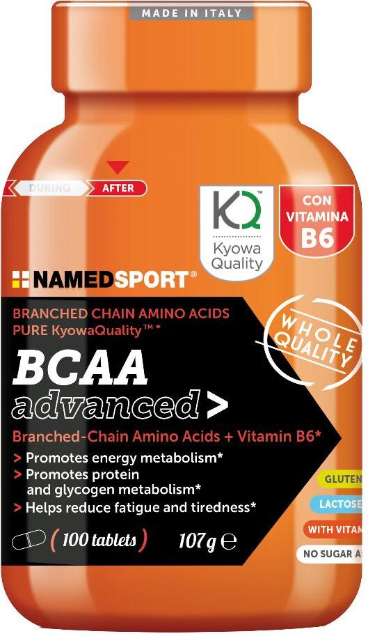 namedsport srl named sport - advanced 100 compresse: integratore di aminoacidi ramificati e vitamina b6 per massimizzare la performance sportiva