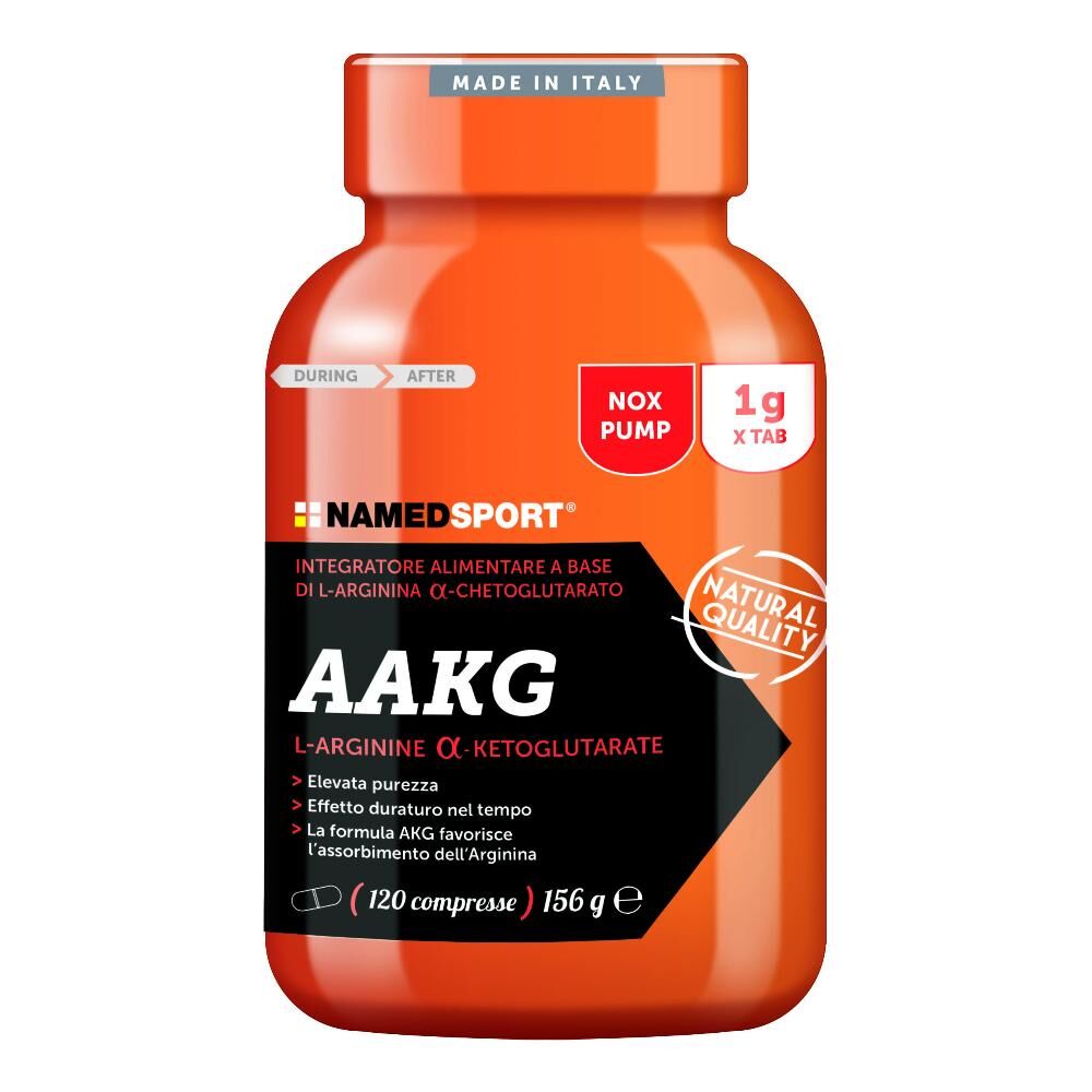 namedsport srl named sport - aakg 120 compresse - integratore di arginina alfa-chetoglutarata per il potenziamento delle prestazioni sportive