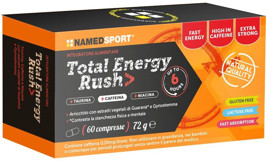 namedsport srl named sport - total energy rush 60 compresse - integratore di energia per prestazioni ottimali