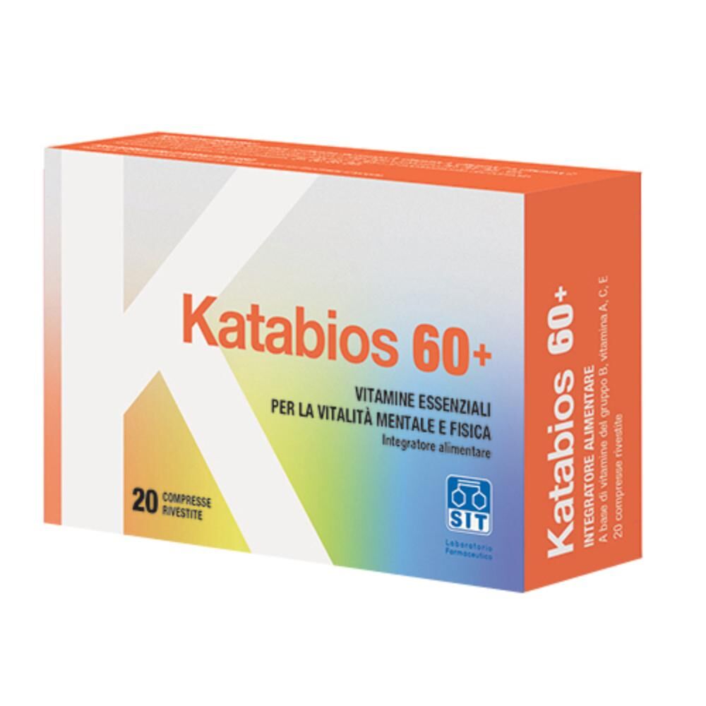 sit laboratorio farmac. srl katabios 60+ - 20 compresse integratore multivitaminico per il benessere degli over 60