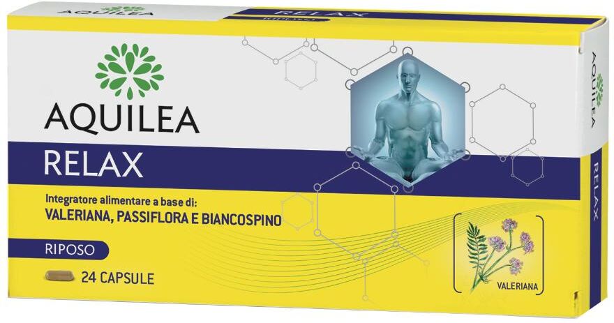 uriach italy aquilea relax - integratore alimentare 24 capsule