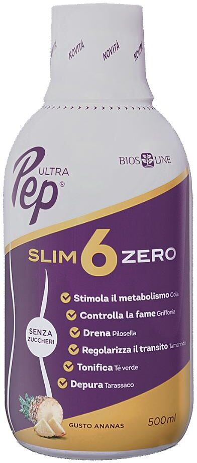 bios line spa ultra pep slim 6 zero ananas 500ml - integratore per la perdita di peso