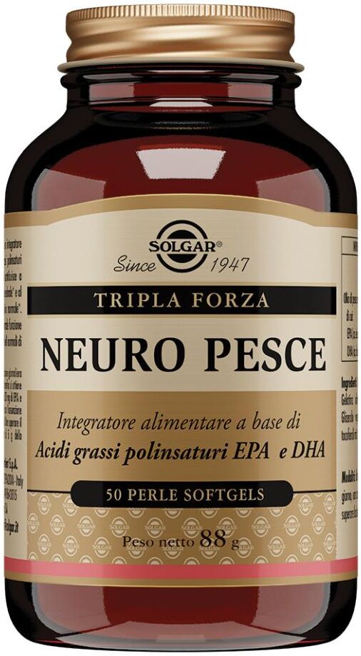 solgar it. multinutrient spa solgar - neuro pesce 50 perle softgels - integratore di olio di pesce per la salute cerebrale e neurologica