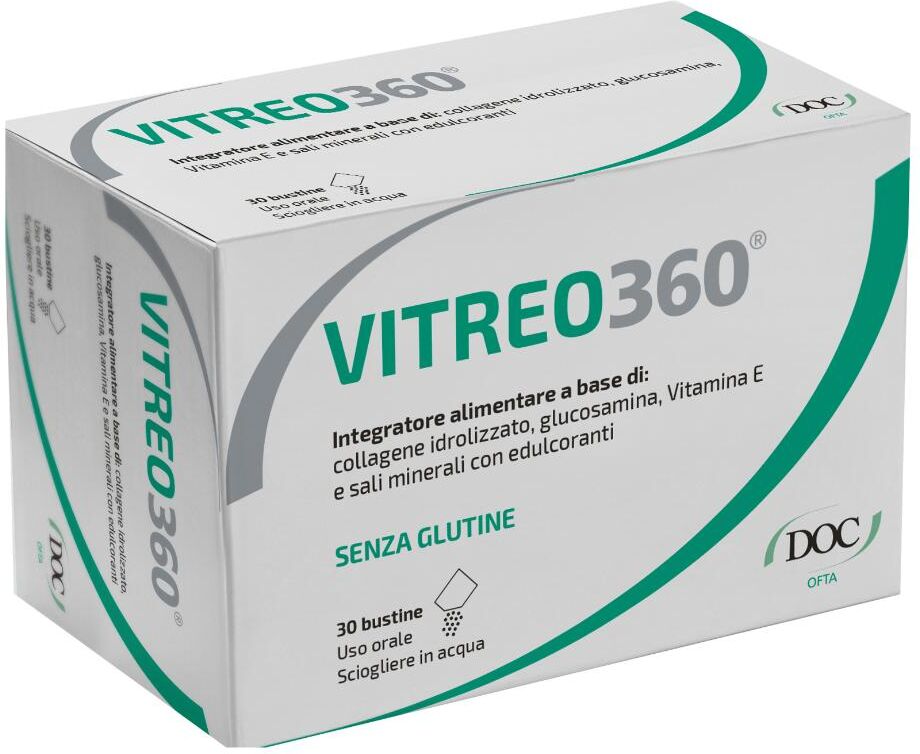 doc generici srl vitreo 360 - 30 bustine, integratore per la salute oculare