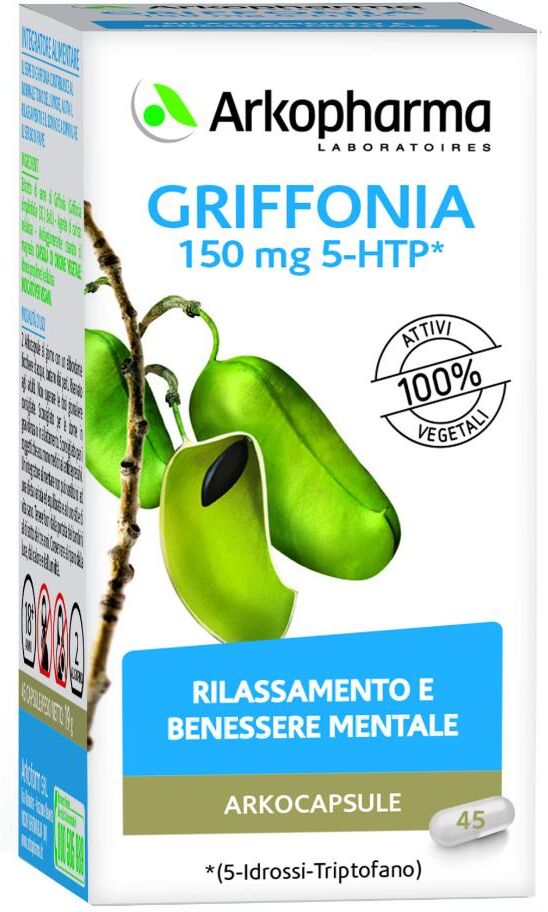 arkofarm srl arkopharma griffonia 45 capsule - integratore alimentare con estratto di seme di griffonia