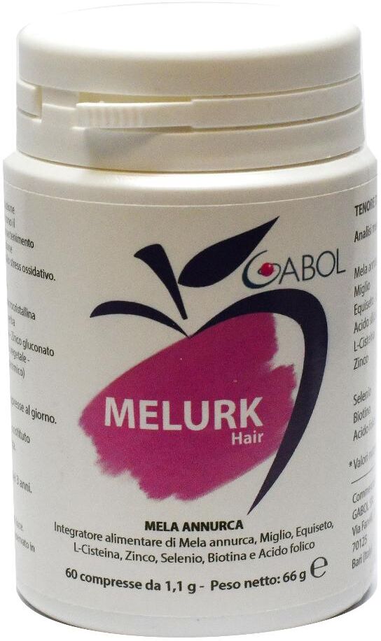 gabol cosmetici melurk hair 60 compresse - integratore per la crescita e la salute dei capelli