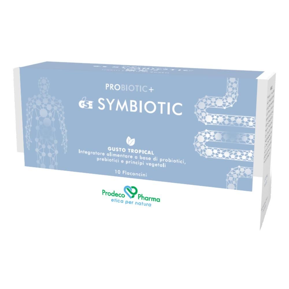 prodeco pharma srl gse probiotic+ symbiotic 10 flaconcini - integratore probiotico e prebiotico